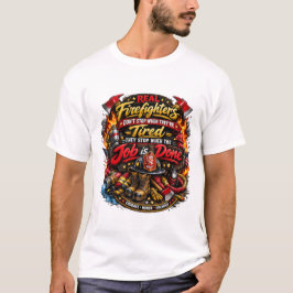 面白い消防士の名言Tシャツデザイン Tシャツ
