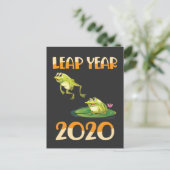 面白い湖の動物たち 2020年2月29日 うるう日 ポストカード (スタンド正面)