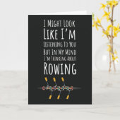 面白い漕ぎ手カード　漕ぎ crew スポーツ　女性　ボート カード (黄色い花)