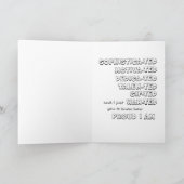 面白い激励のお祝い カード (内部)