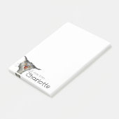 面白い灰色の漫画猫と蜂の名前 ポストイット (アングル)
