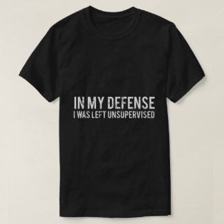 面白い無監督の引用+ユーモアデザイン Tシャツ