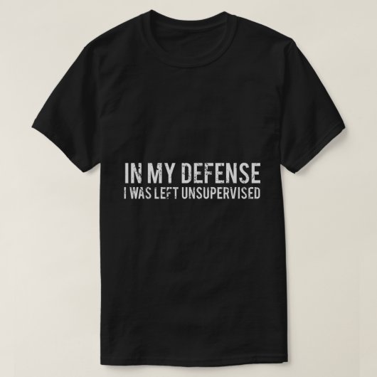 面白い無監督の引用+ユーモアデザイン Tシャツ (デザイン正面)