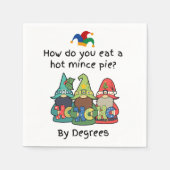 面白い熱いミンスパイジョーク スタンダードカクテルナプキン (正面)