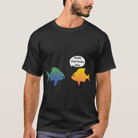 面白い熱帯魚飼育 水槽 ホビー Tシャツ (正面)