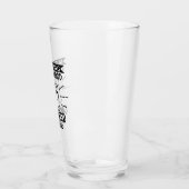面白い父権のパイントグラス タンブラーグラス (左)