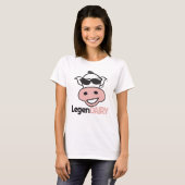 面白い牛のパントシャツ Tシャツ (正面フル)