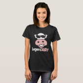 面白い牛のパントシャツ Tシャツ (正面フル)