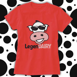 面白い牛のパントシャツ Tシャツ