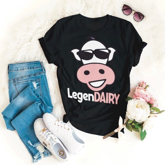 面白い牛のパントシャツ Tシャツ