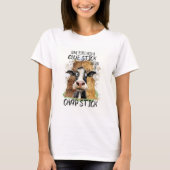 面白い牛の皮肉 Tシャツ (正面)