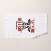 面白い牛は他では vintage Tシャツデザイン ハンドタオル (ハンドタオル)