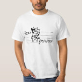 面白い牛パワー Tシャツ (正面)