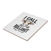 面白い牛私はビンテージTシャツデザイン_1 タイル (側面)