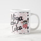 面白い牛「Miga Sua Loka」 ジャンボコーヒーマグカップ (右)