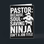 面白い牧師のユーモア クリスチャンの信仰 リーダーシップ ジョーク カード<br><div class="desc">面白い牧師のユーモア クリスチャンの信仰 リーダーシップ ジョーク</div>