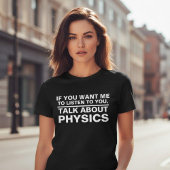 面白い物理教師のプレゼント 科学専攻の学生 Tシャツ