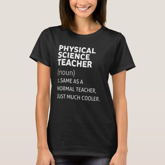 面白い物理科学の教師 Tシャツ (正面)