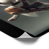 面白い犬が空手を知っている ポスター (角)