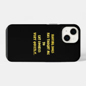 面白い犬とクッキーのジョーク iPhoneケース (裏面横)