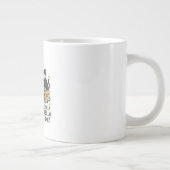 面白い犬と猫のイラスト入りコーヒーカップ ジャンボコーヒーマグカップ (右)