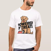 面白い犬のおやつのデザイン Tシャツ (正面)