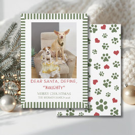 面白い犬のクリスマス写真 シーズンカード