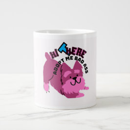 面白い犬のコーヒーマグ! ジャンボコーヒーマグカップ
