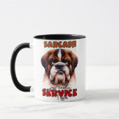 面白い犬のコーヒーマグ - 笑える犬のギフト マグカップ (左)