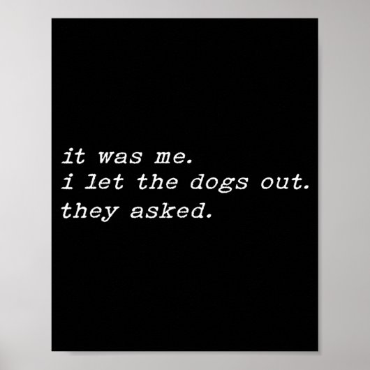面白い犬のセリフ メメ 冗談 ユーモア 皮肉なジョーク ポスター (正面)