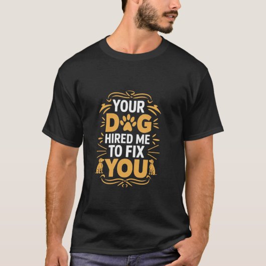 面白い犬のトレーナー 1 Tシャツ (正面)
