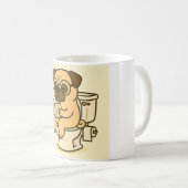 面白い犬のマグカップ コーヒーマグカップ (正面右)
