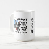 面白い犬のマグカップ コーヒーマグカップ (正面左)