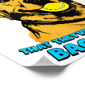 面白い犬の名言 今日はテニスボールで最高の日になりそう ポスター (角)