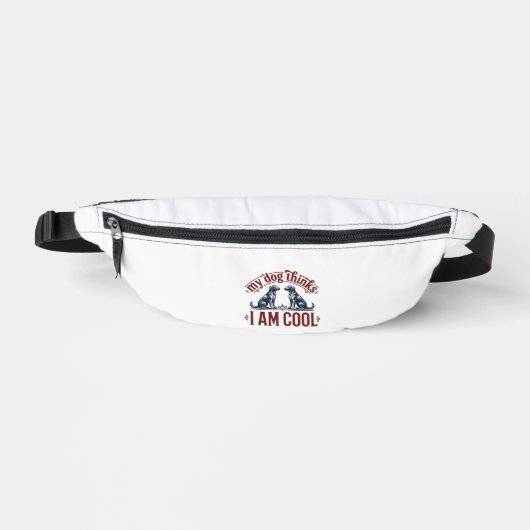 面白い犬の引用アンティーク風彫刻Tシャツデザイン_1 ファニーパック (正面)