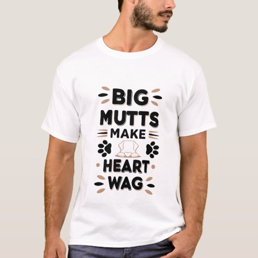 面白い犬の引用、犬好きへのギフト、メンズTシャツ Tシャツ (正面)