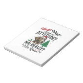 面白い犬の態度のクリスマスベクター デザイン_1 ノートパッド (回転)
