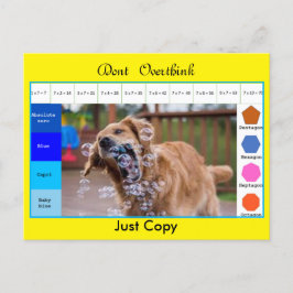 面白い犬の教育ゲーム ポストカード
