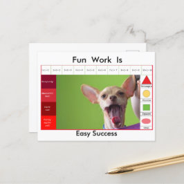 面白い犬の教育ゲーム ポストカード