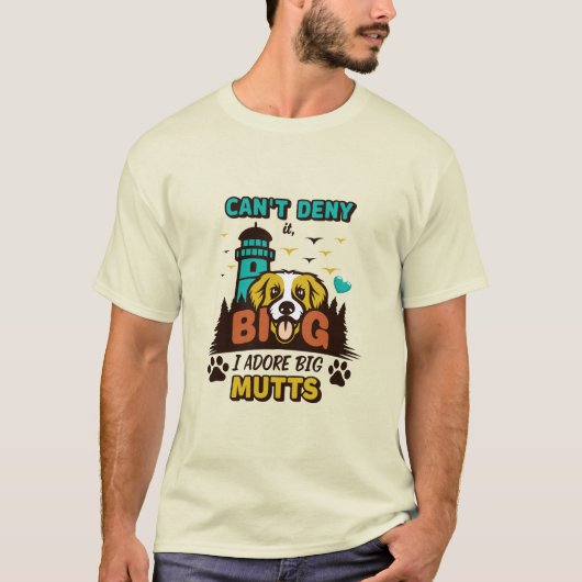 面白い犬の足の格言 メンズTシャツ, 犬好き Tシャツ (正面)