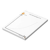 面白い犬の飼い主向けのクランチ音が鳴るおやつ袋のグラフ ノートパッド (回転)