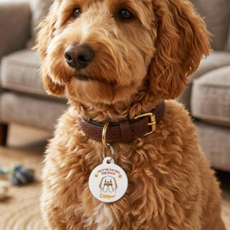 面白い犬ペットタグ 彼らは犬を食べている かわいい犬 ペット ネームタグ