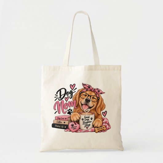 面白い犬ママ トートバッグ (正面)