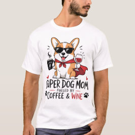 面白い犬ママTシャツ - かわいいキャラクターの犬ママギフト Tシャツ