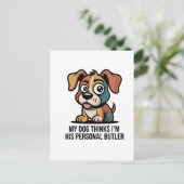 面白い犬執事のキャラクター引用 シーズンポストカード (スタンド正面)