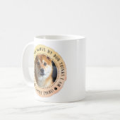 面白い犬好きな人のためのギフト ライフゴール コーヒーマグカップ (正面左)
