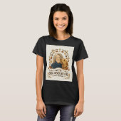 面白い犬好きのビンテージ秋グラフィックTシャツ Tシャツ (正面フル)