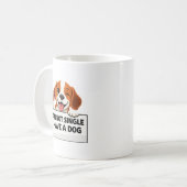 面白い犬好きの言葉 コーヒーマグカップ (正面左)