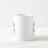 面白い犬好きの言葉 コーヒーマグカップ (中央)