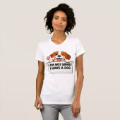 面白い犬好きの言葉 Tシャツ (正面フル)